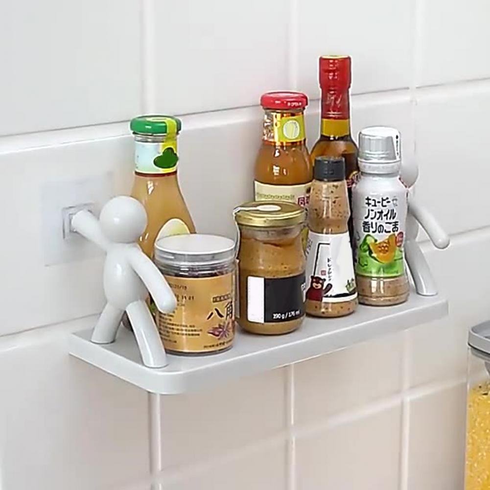 Self-adhesive Creative Kitchen Storage Wall-mounted Shelves. - Duvera