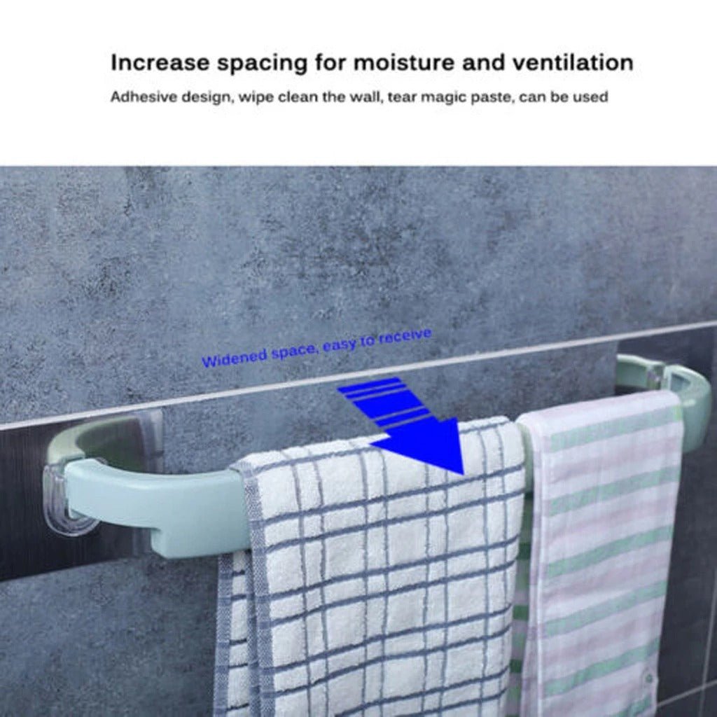 Self - Adhesive Plastic Towel Holder - Duvera