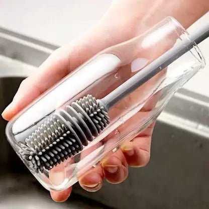 Silicone Long Handle Bottle Cleaning Brush - Duvera