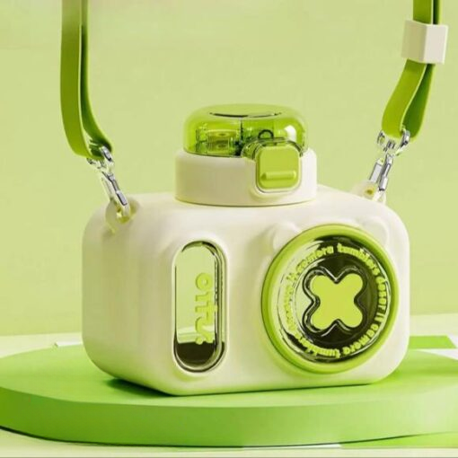 Colorful Cartoon Camera Shape Kids Bottle