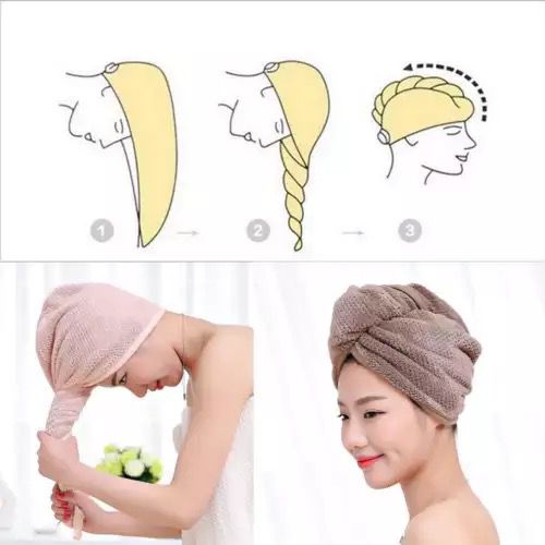 Turbie Twist Hair Drying head Towel - Duvera