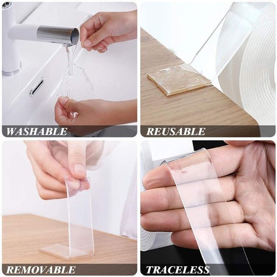 Unique Style Super Strong Double Sided Nano Tape - 3 Meter - Duvera