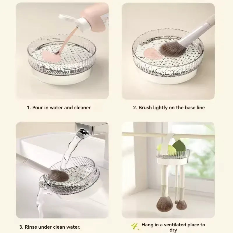 360 Degree Makeup Organizer with Brush Holder